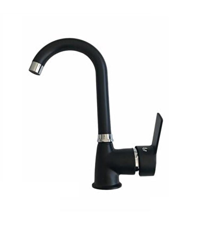 PRESTİJ SİYAH DELTA LAVABO BATARYASI