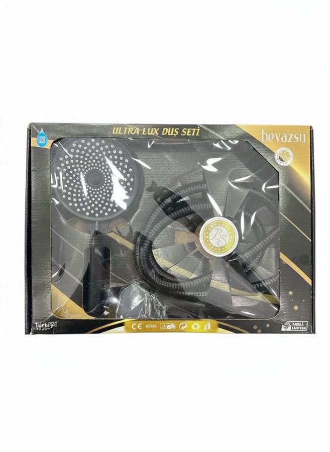 PRESTİJ DUŞ SETİ LÜX FULL SİYAH ZEBRA