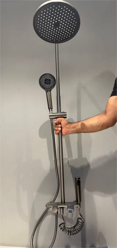 PİYANO ROBOT DUŞ SETİ METALİK KROM