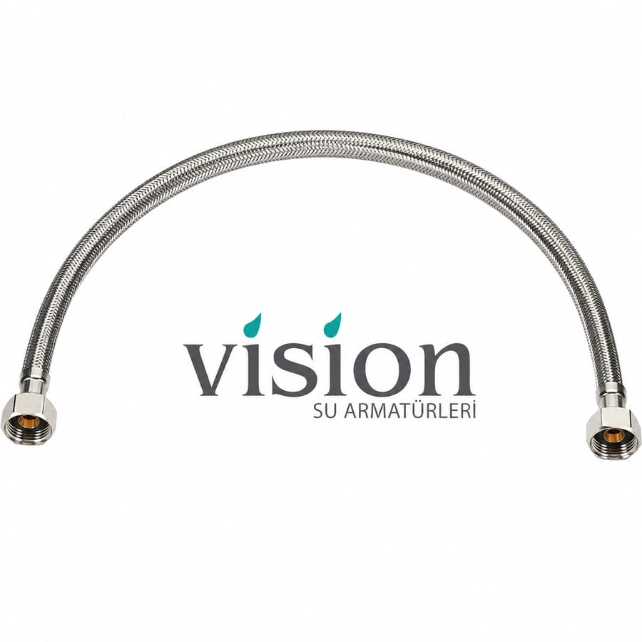 100 CM 3/8" 3/8" YERLİ ÇELİK SU FLEXİ
