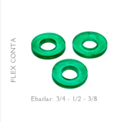 PK 3/4" KAUÇUK REKOR CONTA (1,000 ADET)