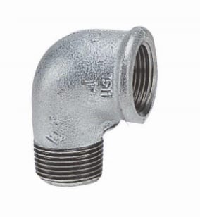 1/2" GALVANİZ KUYRUKLU DİRSEK
