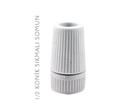 1/2 PLASTİK DUŞ SOMUNU (UZUN)