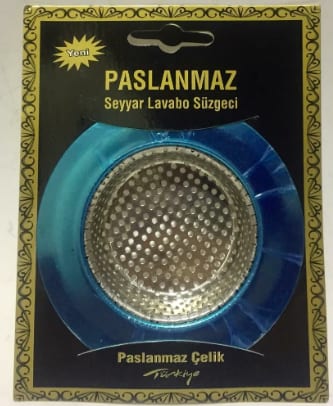 SEYYAR GENİŞ ÇÖPMAK SÜZGECİ (PASLANMAZ)